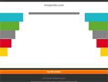 Tablet Screenshot of foodpolitic.com